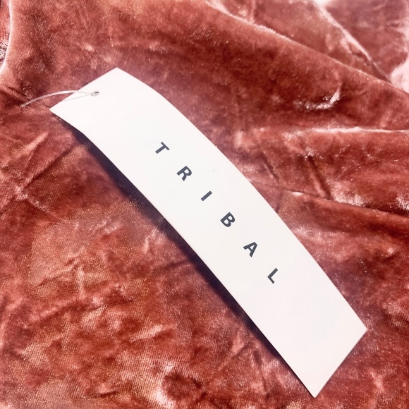 NWT Tribal Crushed Velvet Embroidered Bomber Jacket - Picture 4 of 7